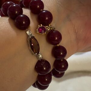 Love COUPLES FRIENDSHIP SISTERS BOND BRACELETS GENUINE GARNET PROTECTION